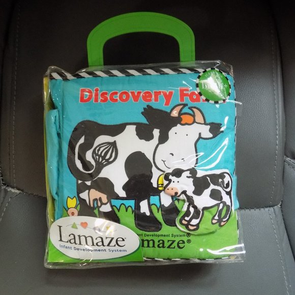 Lamaze Plush Developmental Soft Book Farm Toy Learning Curve NEW - Picture 1 of 4